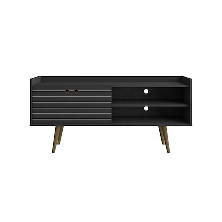 Bogart TV Stand In Black And Nature